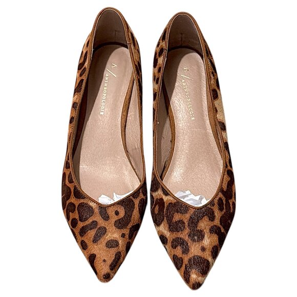 Anthropologie Shoes Womens 8M Leopard Print Calf Hair Mogul Parisian Chic IMOGEN - Picture 8 of 16